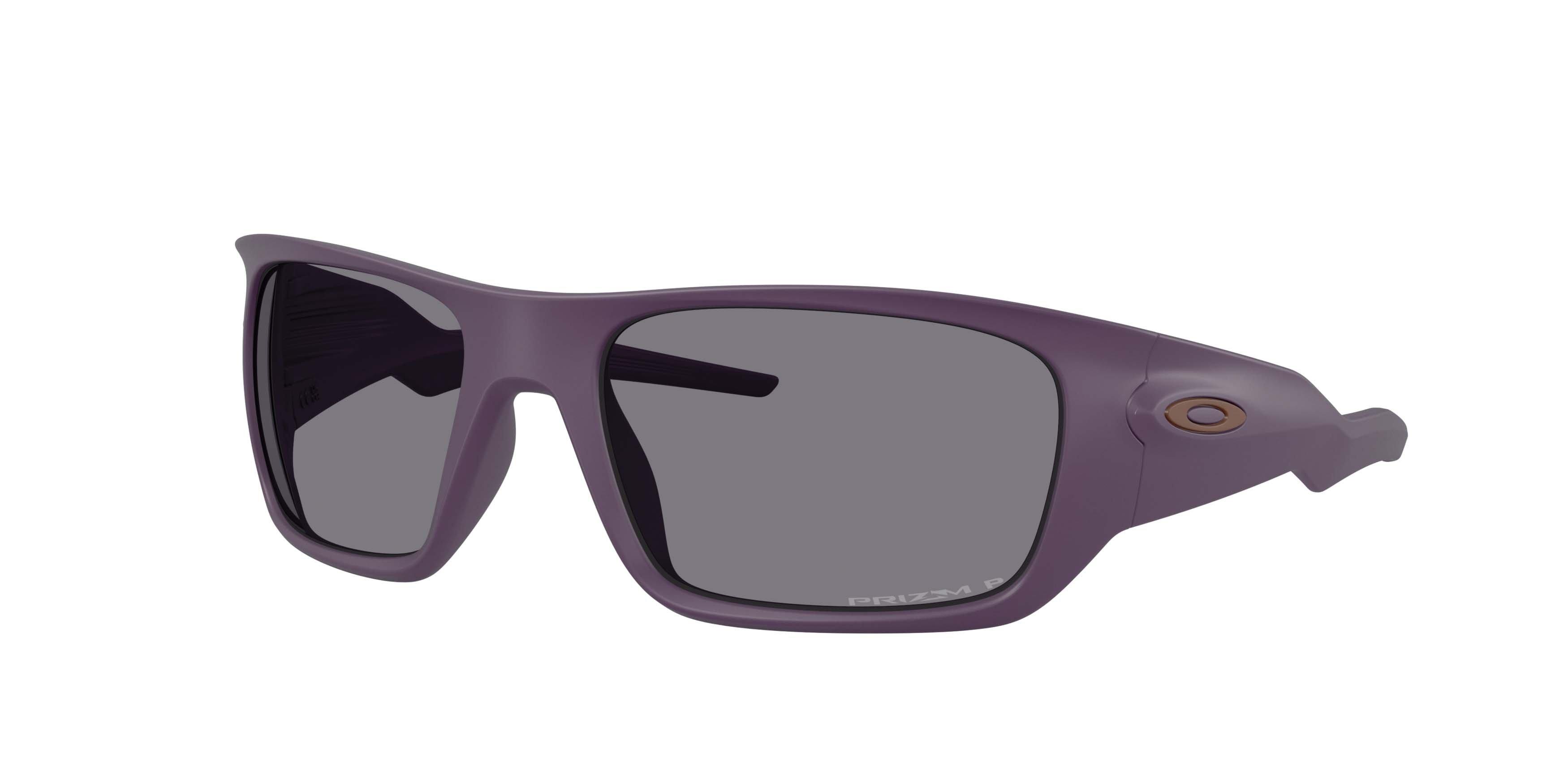 Oakley Masseter Prizm Grey Polarized Sunglasses - Matte Aubergine - PURPLE/GREY